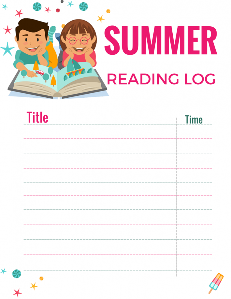 summer reading log: free printable - momdot